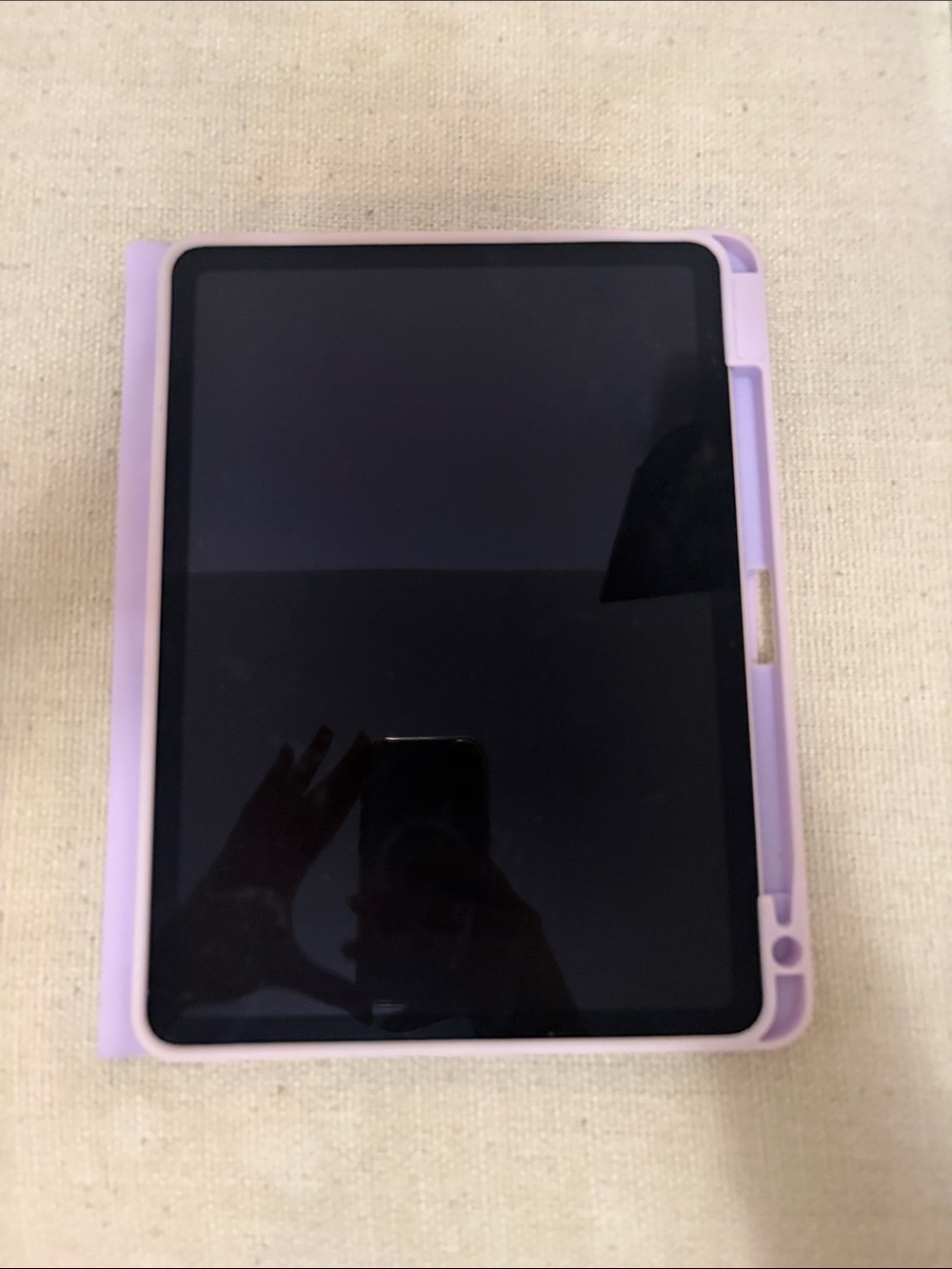 Apple iPad with Light Purple Protective Case